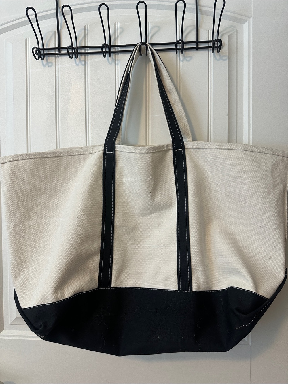 L.L. Bean boat tote dark green xl zip top - Picture 7 of 7